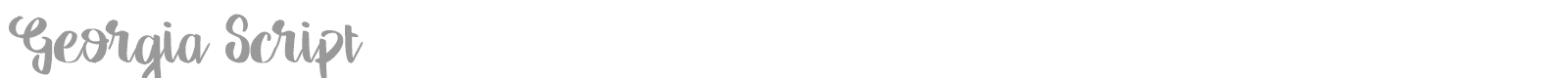 Georgia Script font preview